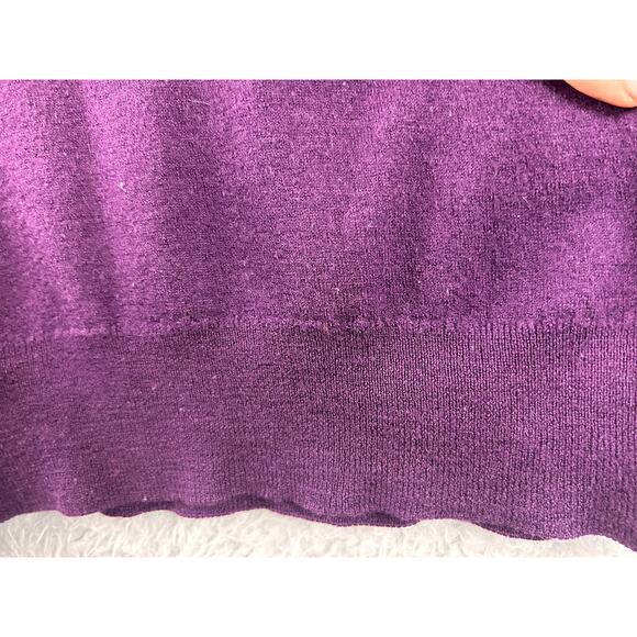 Neiman Marcus Exclusive Purple Merino Wool Sweater Made in Scotland Small/Medium - Picture 3 of 6
